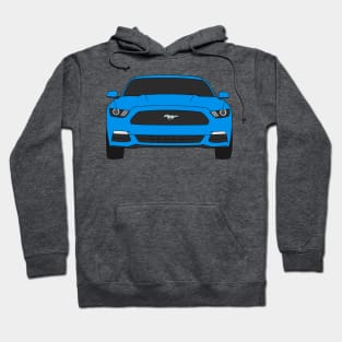 Ford Mustang Front End Grabber Blue Hoodie